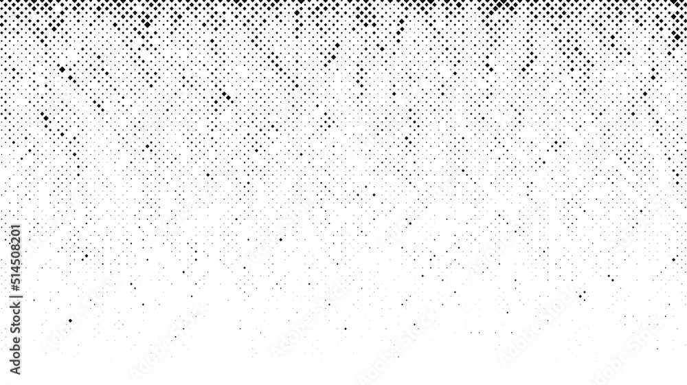 Poster halftone grunge gradient texture. comic style pixel background. pop art faded grainy surface. speckl