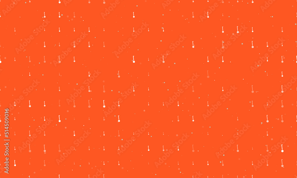 Poster seamless background pattern of evenly spaced white gyroscooters of different sizes and opacity. vect