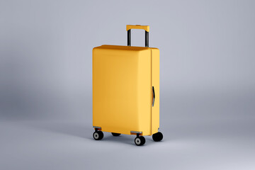 Suitcase mockup on white background