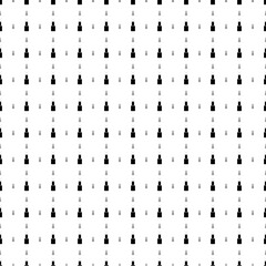 Square seamless background pattern from geometric shapes are different sizes and opacity. The pattern is evenly filled with black nail polish symbols. Vector illustration on white background