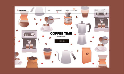 Coffee Shop / landong page
