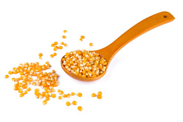 Popcorn. Ziarna kukurydzy do prażenia - obrazy, fototapety, plakaty