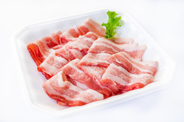 カナダ産　豚バラ焼き肉用薄切り肉