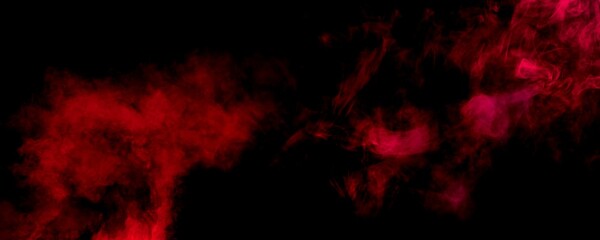 red smoke abstract with black background