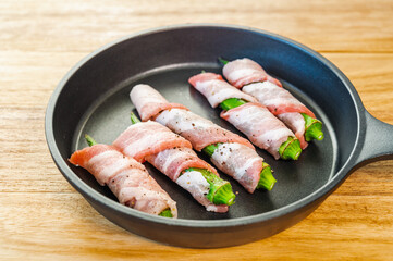 オクラの豚肉巻き　