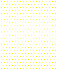 Seamless abstract modern pattern with yellow dots geometric shapes on white background, simple banner, design for decoration, wrapping paper, print, fabric or textile, lovely card, vector illustration