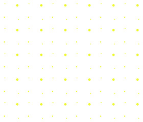Abstract modern pattern with yellow geometric forms on white background, simple banner, design for decoration, wrapping paper, print, fabric or textile, lovely card, vector illustration