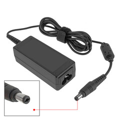 laptop power adapter, laptop accessory, on white background, collage