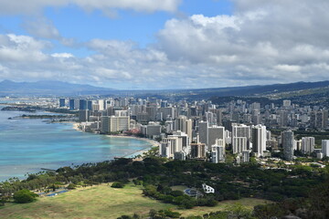 Waikiki Hawaii O'ahu - obrazy, fototapety, plakaty