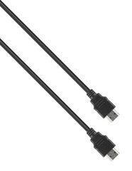 HDMI connector with cable, isolated on white background