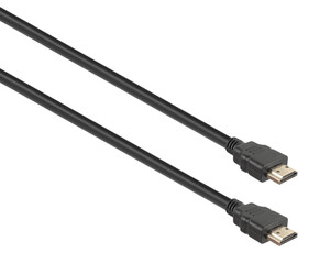HDMI connector with cable, isolated on white background