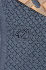 black summer shoes, Breathable Shoes number 42, sole detail