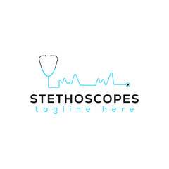medical health care logo with stethoscope