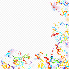 ribbon spiral confetti carnival color shine gift