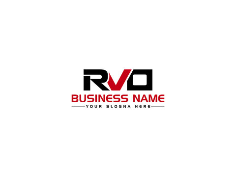 Letter RVO Logo Icon, Colorful RV r v o Logo Image Vector Art With Creative Three Letter Logo Symbol For Your Business