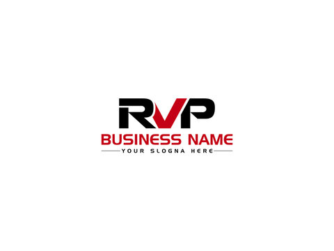 Letter RVP Logo Icon, Colorful RV r v p Logo Image Vector Art With Creative Three Letter Logo Symbol For Your Business