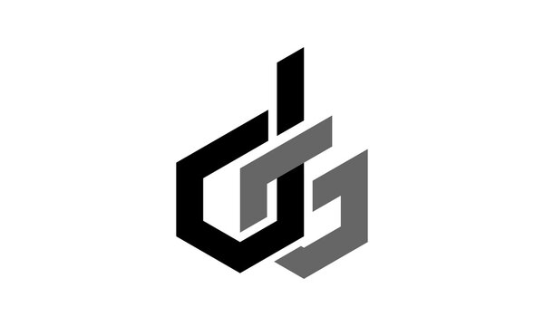 letter DG monogram logo