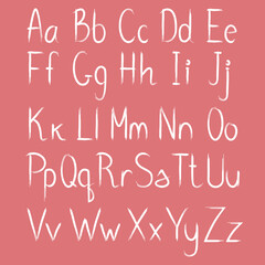 letters english font alphabet brush strokes