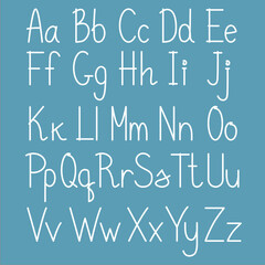 letters english font alphabet felt-tip pen line