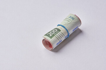 Mexican coins and banknotes. Mexican peso, Latin American currency. money, saved, finances,	
