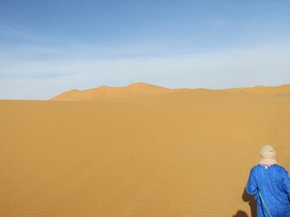 man in desert