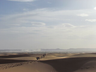 person on the desert
