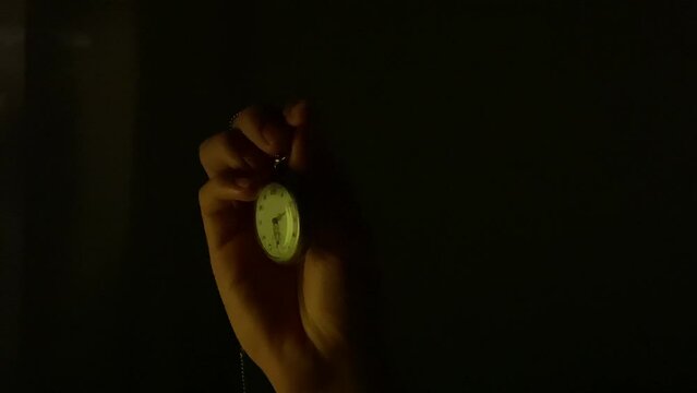 pocket watch in glowlight 