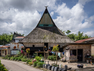 traditinal batak village in indonesia