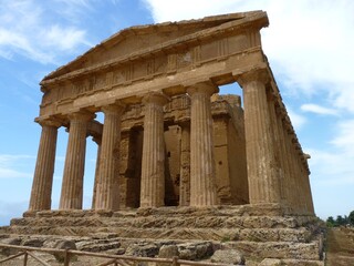 Obraz premium Sicily: the Temple of Concord in the Valley of the Temples, Agrigento