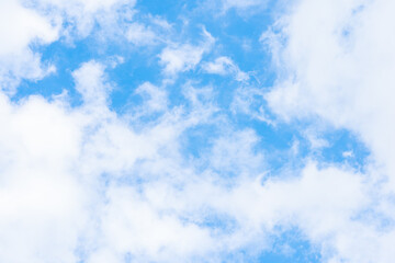 summery blue sky with white sky, texture, Slovakia, Europe