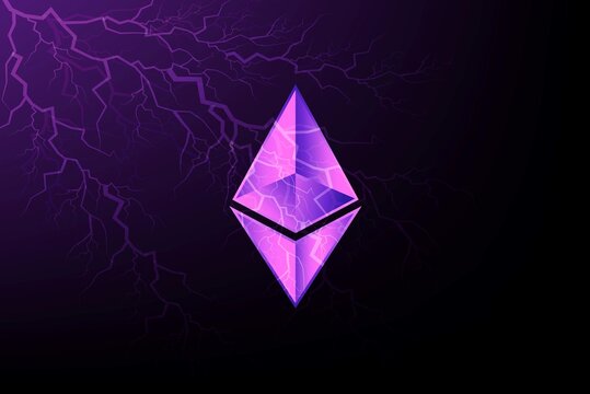 ethereum virtual currency images. 3d illustrations. editorial image