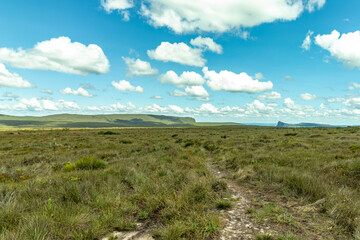 natural landscape in Cascavel district, city of Ibicoara, State of Bahia, Brazil