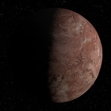 Das Besondere ist eine 8k Textur. Ich habe es geschafft, mit meinem Hochleistungscomputer eine Sph&auml;re zu erstellen, mit 32.000.000 Faces. Die Krater werfen Schatten. Reales Licht Spiel! Zoom in!