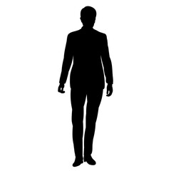 man silhouette on white background, isolated