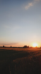 sunset in the desert