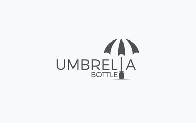 Word mark logo formed umbrella in letter l