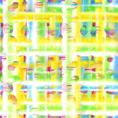 Bright abstract background. Red green yellow blue colors. Glitter and rainbow. Watercolor stylization