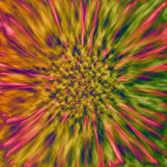 Fototapeta premium Tie Dye Flower Pattern for Logo, Package, Label or Card Design