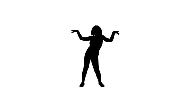 A TikTok Silhouette Girl Dancer