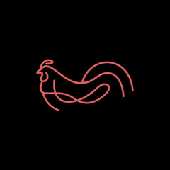 rooster logo vector illustration design for use brand company icon