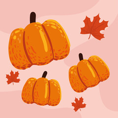 autumn food and leaf