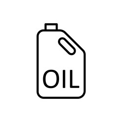Butelka z olejem silnikowym - ikona wektorowa - obrazy, fototapety, plakaty
