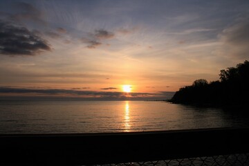 Fototapeta premium sunset over the sea