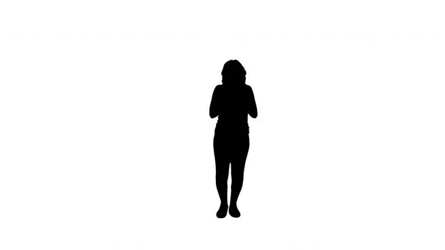 A TikTok Silhouette Girl Dancer