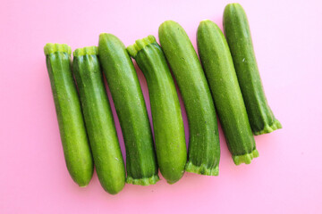 Baby marrows on a pink background 