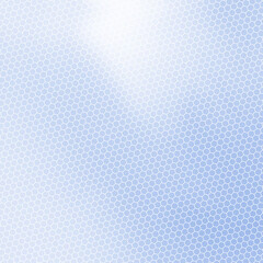 Abstract Modern Background with Retro Hexagon Halftone and Blue Gradient Color
