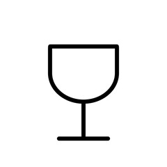 Kieliszek do wina, alkohol - ikona wektorowa