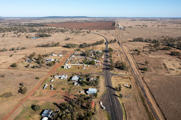 The tiny outback Queensland town of Muckadilla.