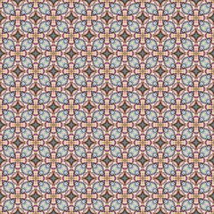 repeating textured floral pattern created from an image of multicolored flint corn.