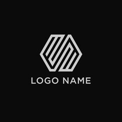 Logo letter w m Stock Vector Images